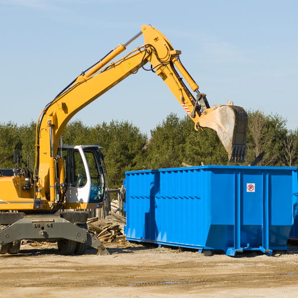 can i request a rental extension for a residential dumpster in Eakly